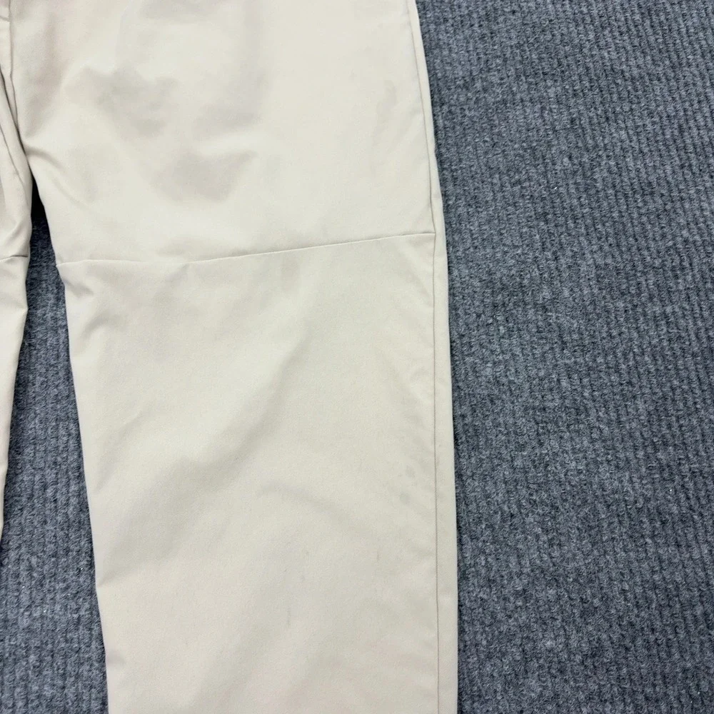 Nike Pants Mens XL Beige Polyester Elastic Waist Casual Sportswear Streetwear